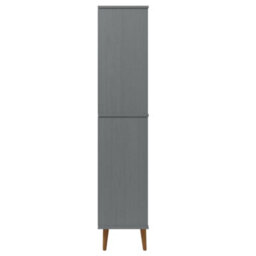 Berkfield Bookcase Molde Grey 85X35X170,5 Cm Solid Wood Pine - thumbnail 6