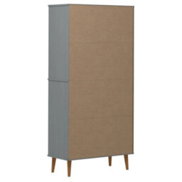 Berkfield Bookcase Molde Grey 85X35X170,5 Cm Solid Wood Pine - thumbnail 7