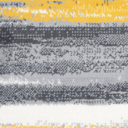 Bravich Hard Wearing Hessian Backed Stair Runner Kitchen Mat- Texas Abstract Lines Yellow, Grey & White - 60X120Cm (2'x4') - thumbnail 8