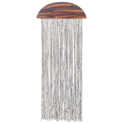 Beliani Wall Decor Zikiria Poplar Wood 92 Cm Dark Brown - image 1