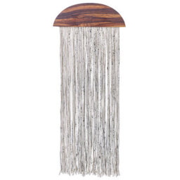 Beliani Wall Decor Zikiria Poplar Wood 92 Cm Dark Brown - thumbnail 1