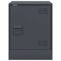 Berkfield Bedside Cabinets 2 Pcs Anthracite 34.5X39X44 Cm Steel - thumbnail 5