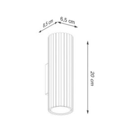 Luminosa Lighting Luminosa Karbon 20Cm Up & Down Wall Lamp Taupe 2X Gu10 - thumbnail 7