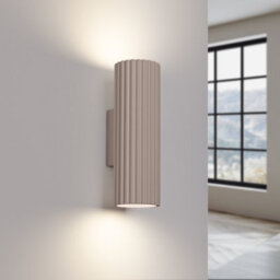 Luminosa Lighting Luminosa Karbon 20Cm Up & Down Wall Lamp Taupe 2X Gu10 - thumbnail 3