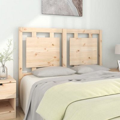 Berkfield Bed Headboard 125.5X4X100 Cm Solid Pine Wood - image 1