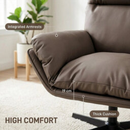 Accent Chair With 360 Swivel Dark Brown - thumbnail 4