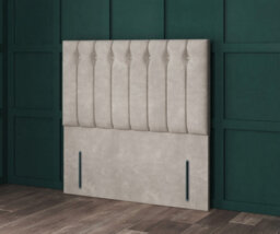 Comfy Deluxe 5Ft Beige Linen 54Inch Floorstanding Florence Headboard