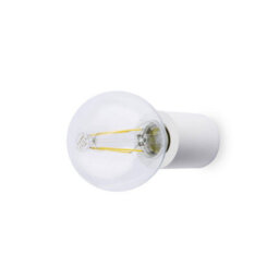 Luminosa Lighting Luminosa Ten 1 Light Indoor Candle Wall / Ceiling Light White, E27 - thumbnail 1