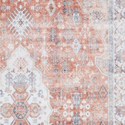 Terra Traditional Bordered Geometric Rug Easy To Clean Living Room And Bedroom-120Cm X 170Cm - thumbnail 3