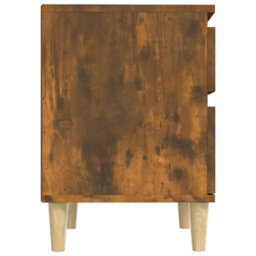Berkfield Bedside Cabinets 2 Pcs Smoked Oak 40X35X50 Cm - thumbnail 7