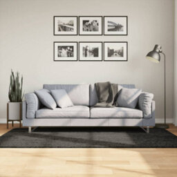 Berkfield Rug Istan High Pile Shiny Look Anthracite 100X200 Cm - thumbnail 1
