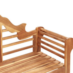 Beliani Garden Bench Marlboro 180 Cm Acacia Wood Light Brown - thumbnail 6