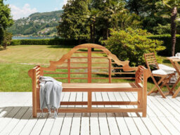 Beliani Garden Bench Marlboro 180 Cm Acacia Wood Light Brown - thumbnail 2