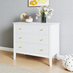 Melody Maison 3 Drawer Chest Of Drawers - Hales White Range