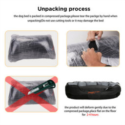 Bingopaw Waterproof Extra Large Jumbo Orthopedic Sofa Dog Bed Pet Mat Kennel Washable, 105X80X22Cm - thumbnail 4