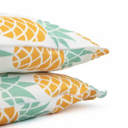 Gardenwize Pair Of Outdoor Garden Sofa Chair Furniture Scatter Cushions- Pineapple - thumbnail 2