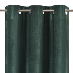 GoodHome Arntzen Dark Green Plain Woven Lined Eyelet Curtain (W)117Cm (L)137Cm, Pair - thumbnail 4