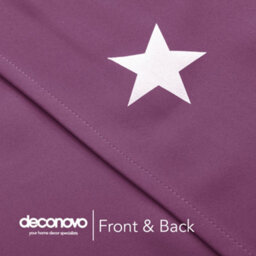 Deconovo Super Soft Star Foil Printed Thermal Insulated Eyelet Blackout Curtains For Livingroom 46 X 72 Inch Purple 2 Panels - thumbnail 8