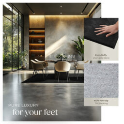 Tectake Rug Zonelle Short Pile And Ultra-Soft Carpet In Rectangular Or Round Design 140 X 200 Cm - Black - thumbnail 4