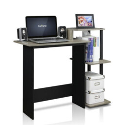 Walplus Efficient Home Modern Laptop & Notebook Desk For Study Or Office, Espresso/black