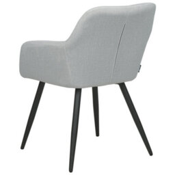 Beliani Set Of 2 Dining Chairs Casmalia Velvet Light Grey - thumbnail 6
