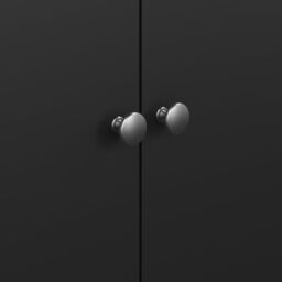 Madrid Modern Matt Black Tall Wardrobe (H)1990mm (W)1023mm (D)584mm - thumbnail 5