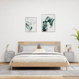 Berkfield Tv Wall Cabinets 2 Pcs Concrete Grey 40.5X30X40 Cm Engineered Wood - thumbnail 3