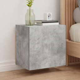 Berkfield Tv Wall Cabinets 2 Pcs Concrete Grey 40.5X30X40 Cm Engineered Wood - thumbnail 1