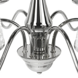 Wyld And Coco Emperor Lighting Six-Light Pendant Chandelier With Glossy Silver Acrylic Shades - thumbnail 5