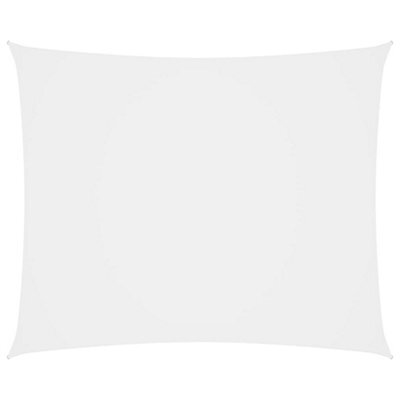 Berkfield Sunshade Sail Oxford Fabric Rectangular 4X5 M White - image 1