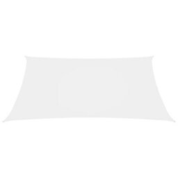 Berkfield Sunshade Sail Oxford Fabric Rectangular 4X5 M White - thumbnail 2
