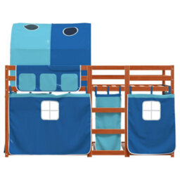Berkfield Bunk Bed Without Mattress Blue 90X200 Cm Solid Wood Pine - thumbnail 5