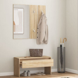 Walplus Hallway Furniture Set Sonoma Oak Engineered Wood - thumbnail 3