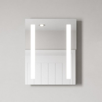 Affine 390 X 500mm Bathroom Mirror Led Lights Wall Mounted Battery Powered Illuminated - image 1