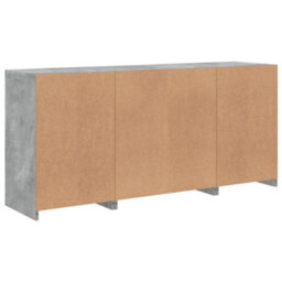 Vidaxl Sideboard With Led Lights Concrete Grey 142.5X37X67 Cm - thumbnail 8