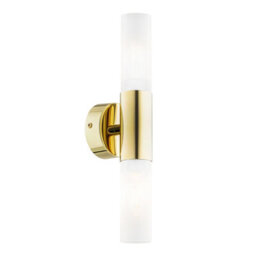 Luminosa Lighting Luminosa Taylor Up & Down Wall Lamp Frosted, Brass - thumbnail 1