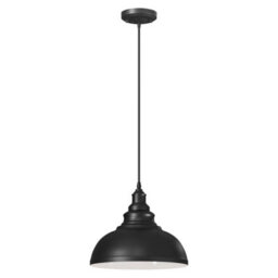 Industrial Ceiling Pendant Light With 29Cm Curvy Metal Shade And 95Cm Adjustable Hang For Living Room Bedroom Kitchen - thumbnail 6