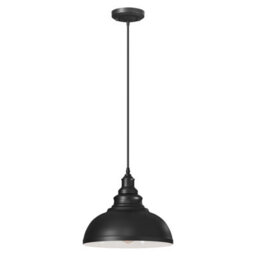 Industrial Ceiling Pendant Light With 29Cm Curvy Metal Shade And 95Cm Adjustable Hang For Living Room Bedroom Kitchen - thumbnail 1