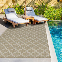 Homeart Outdoor Rugs Easy Cleaning Area Rugs For Balcony,garden,picnic,uv Weather Resistant Aqua Cream, 160 X 230 Cm - thumbnail 2