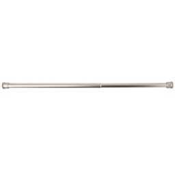 Toolty Telescopic Net Curtain Pole 70-120Cm - No Drill Spring Tension Rod - For Kitchen, Bathroom, Bedroom, Living Room - Satin Chrome - thumbnail 1