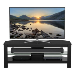 "Avf Calibre Plus 1.15M Tv Stand With Glass Shelf, For Tvs Up To 55"" - Black Oak" - thumbnail 5