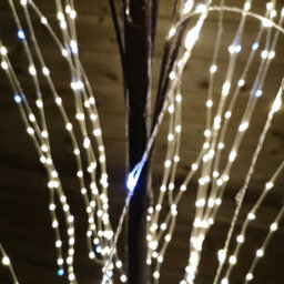 Samuel Alexander 180Cm Brown Flocked Willow Tree 600 Led Warm White Garden Christmas Decoration - thumbnail 3