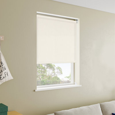GoodHome Halo Corded Off White Daylight Roller Blind (W)90Cm (L)180Cm - image 1