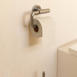 Cosmic Toilet Roll Holder, Brushed Stainless Steel, Architect S+ Collection - thumbnail 2