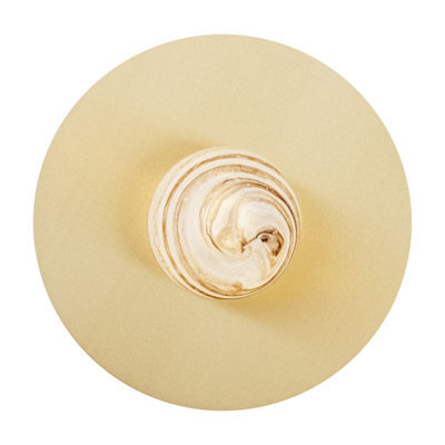 Luminosa Lighting Luminosa Piava Globe Ceiling Light White-Brown (Marble Colour), Brushed Brass - image 1