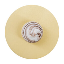 Luminosa Lighting Luminosa Piava Globe Ceiling Light White-Brown (Marble Colour), Brushed Brass - thumbnail 2
