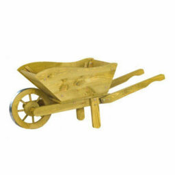Marco Paul Large Wooden Wheelbarrow Flower Planter - thumbnail 2