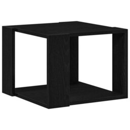 Berkfield Coffee Table Black Oak 40X40X30 Cm Engineered Wood - thumbnail 2