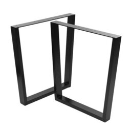 Garden Sanctuary 2 Pcs Industrial Desk & Table Legs Metal Furniture Legs L 66Cm X W 7Cm X H 71Cm - thumbnail 2