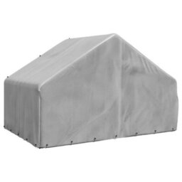 Vidaxl Outdoor Dog Kennel With Cover 3X2X1.9 M Galvanised Steel - thumbnail 5